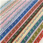 2cm ruffled edge ethnic style flower embroidery ribbon