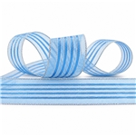 double side silver ribbon