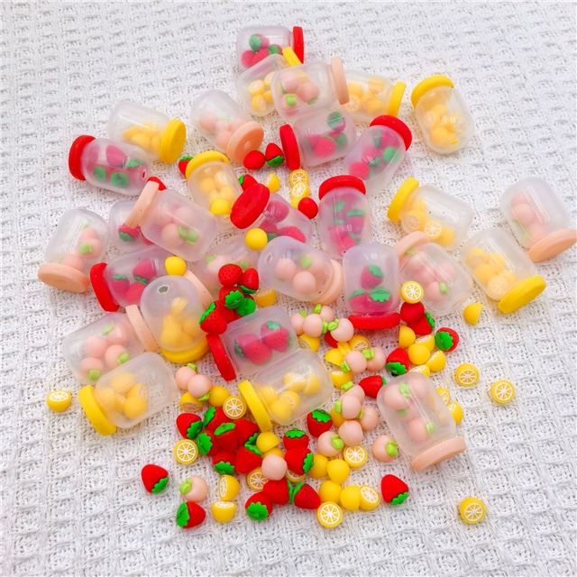 silicone 3d fruit bottle silicone beads