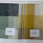 polyester cotton twill yarn dyed checkered fabric