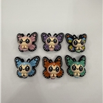 3d butterfly silicone beads