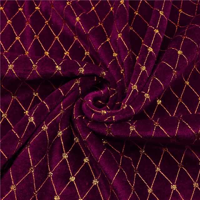 diamond patterned glitter velvet fabric green,50*150cm(19.7*59.1