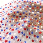 ink printing star organza fabric