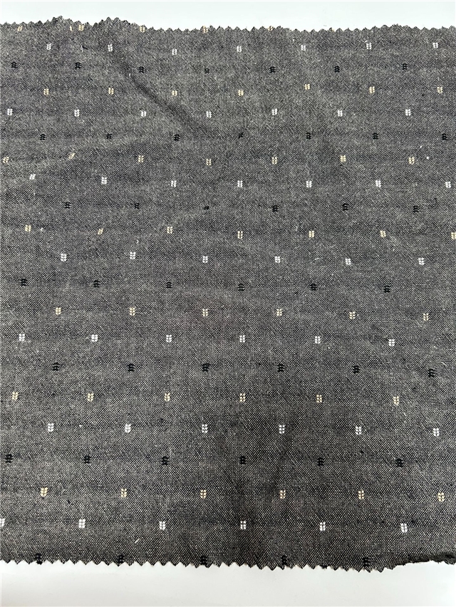 plain colored cotton-linen jacquard fabric