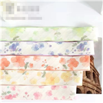 flower print embossing edge pressing ribbon