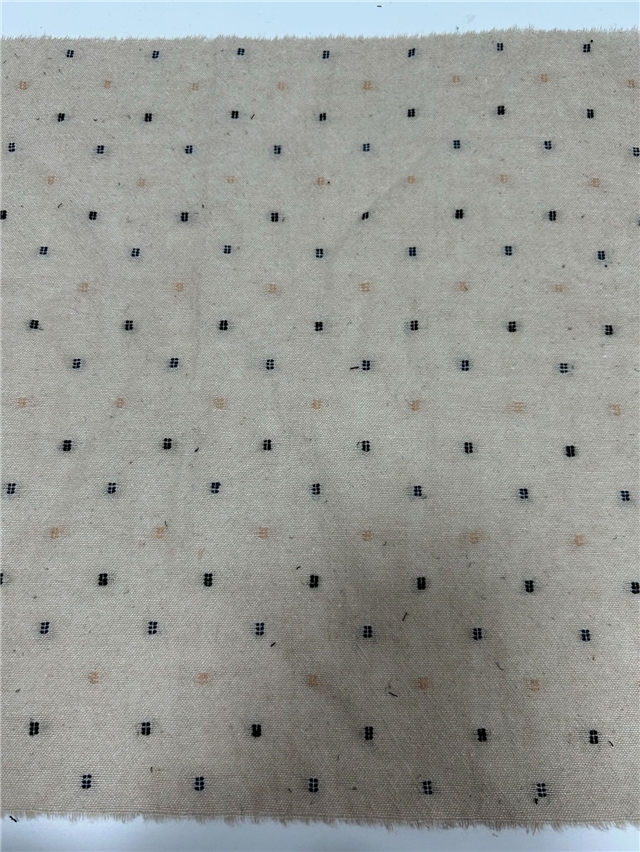 plain colored cotton-linen jacquard fabric