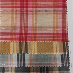 jacquard fringe yarn dyed checkered fabric