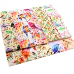bird series polyester cotton sliced fabric set (10 styles/set,each size:6.3*50cm)