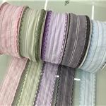 4cm stripe hooked edge woven tape