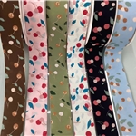 cherry printed woven tape