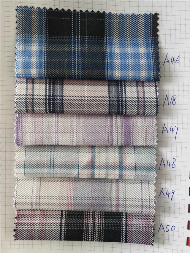 bright silk two-color checkered twill fabric 1#pink blue,50*150cm(19.7*59.1