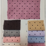 plain velvet black polka dot bamboo pattern fabric