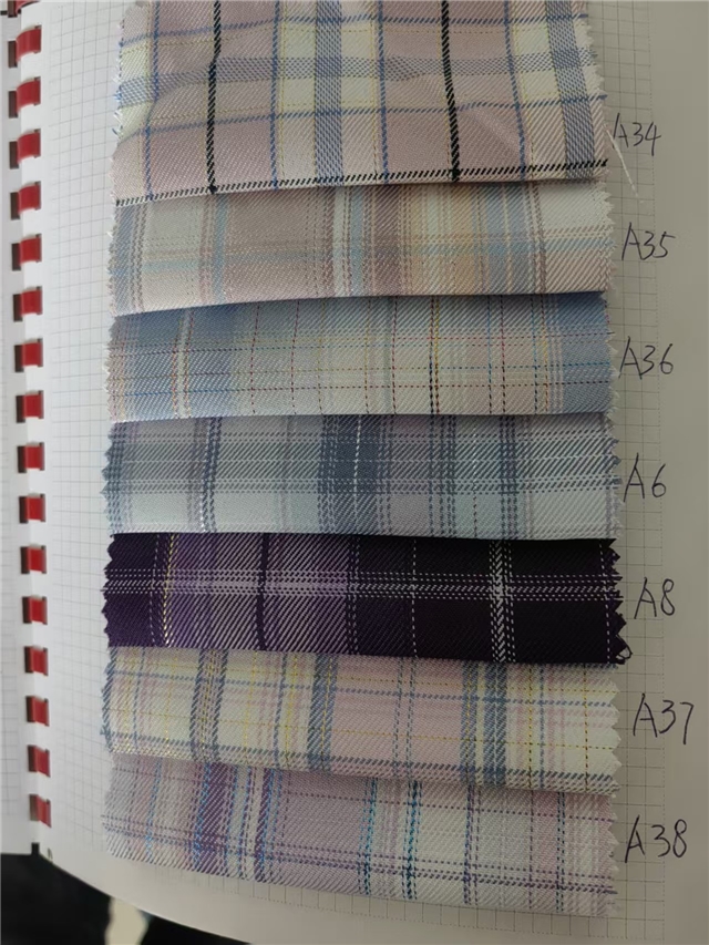 bright silk two-color checkered twill fabric 1#pink blue,50*150cm(19.7*59.1