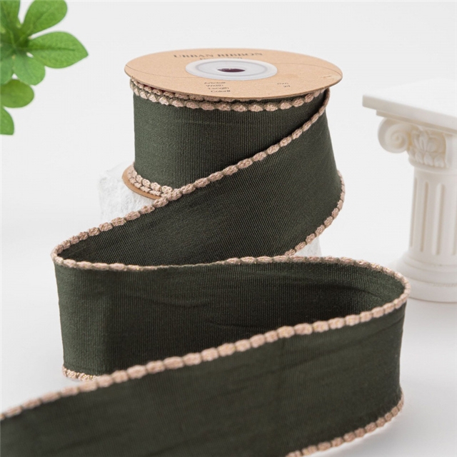 plain cotton linen hooked edge woven tape