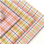 100% cotton bubble yarn dyed checkered fabric