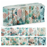 marine coral series polyester cotton sliced fabric set (10 styles/set,each size:6.3*50cm)