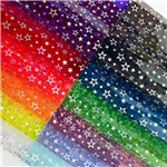 0.4mm pentagram pvc transparent faux leather 