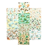 animal series polyester cotton sliced fabric set, polyester cotton fabric,12.7*12cm,10 pcs/set