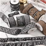 wrinkles velvet heart dot moon ribbon