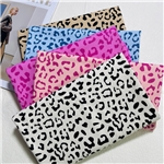 leopard print denim fabric with a twill pattern