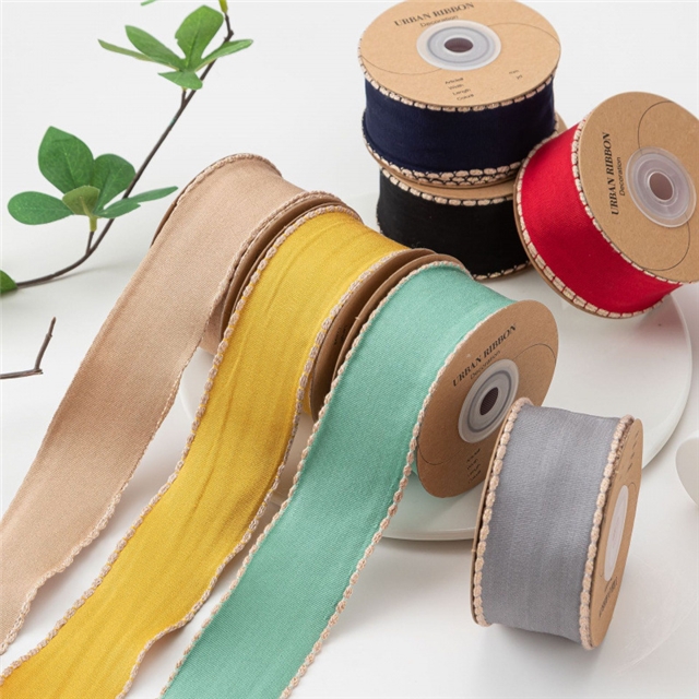 plain cotton linen hooked edge woven tape