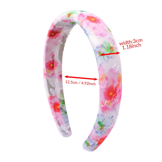 sequins flower cutting chiffon high cranial hairband