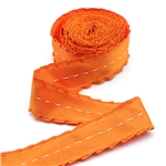 orange lace satin 