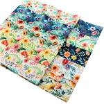 flower series polyester cotton sliced fabric set (10 styles/set,each size:6.3*50cm)