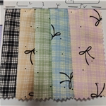 printed dot bow tie checkered fabric