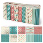 geometry series polyester cotton sliced fabric set (10 styles/set,each size:6.3*50cm)