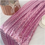 gold hot stamping fish scales mesh fabric