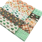 christmas series polyester cotton sliced fabric set (10 styles/set,each size:6.3*50cm)