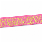 gold ribbon, light pink