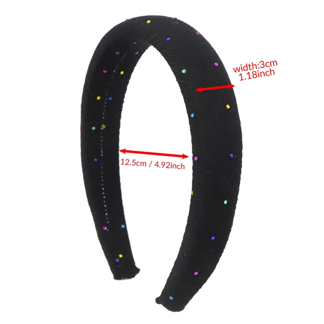 hot color diamond wrinkled stripes high cranial hairband