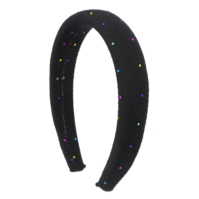 hot color diamond wrinkled stripes high cranial hairband