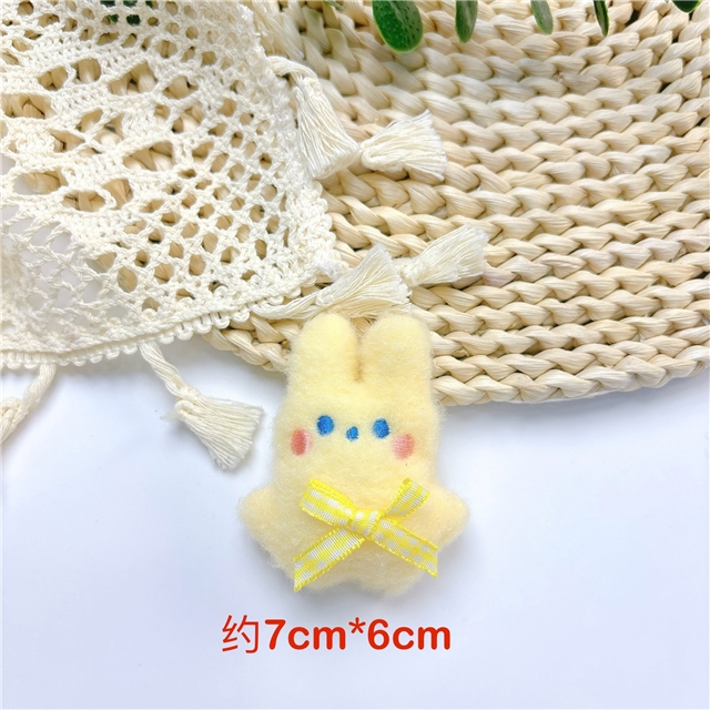 fabric cute rabbit filling cotton plush accessories brooch