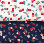 cherry 40 count print 100% cotton fabric