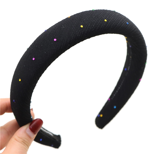 hot color diamond wrinkled stripes high cranial hairband