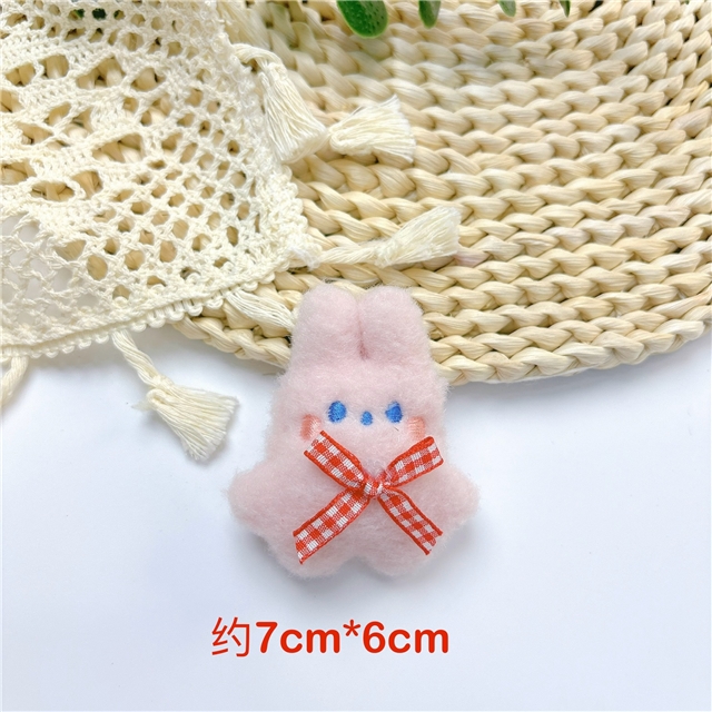 fabric cute rabbit filling cotton plush accessories brooch