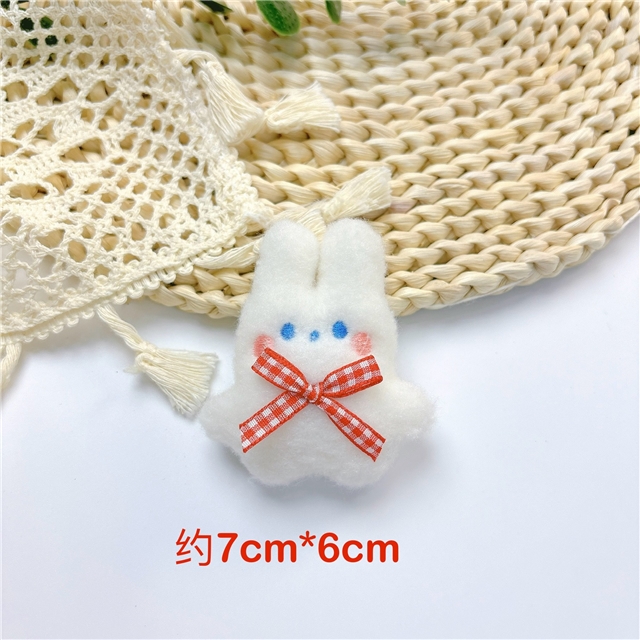 fabric cute rabbit filling cotton plush accessories brooch
