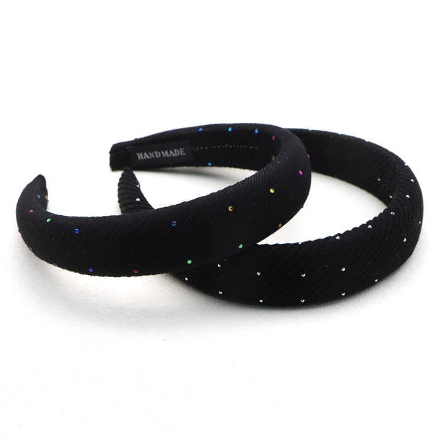 hot color diamond wrinkled stripes high cranial hairband