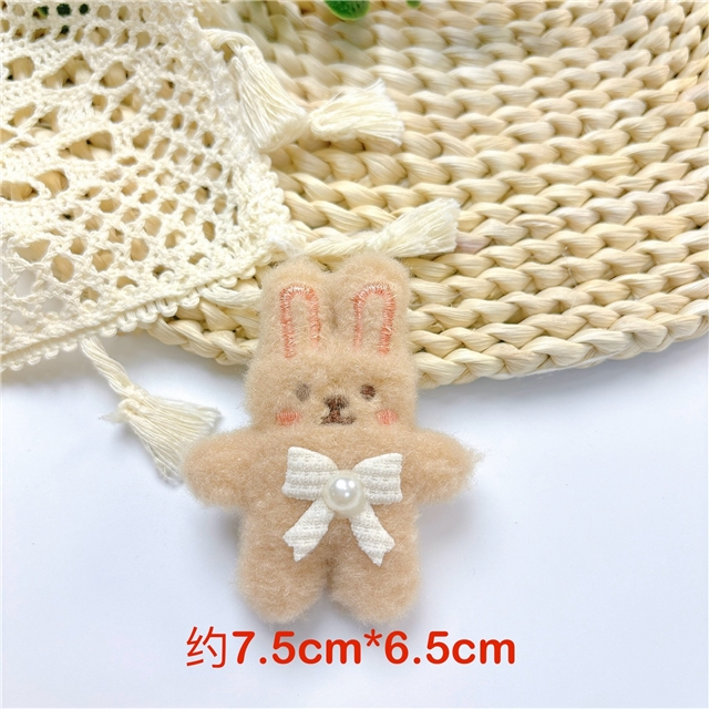 fabric cute rabbit filling cotton plush accessories brooch