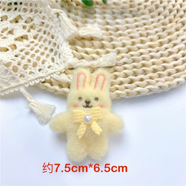 fabric cute rabbit filling cotton plush accessories brooch