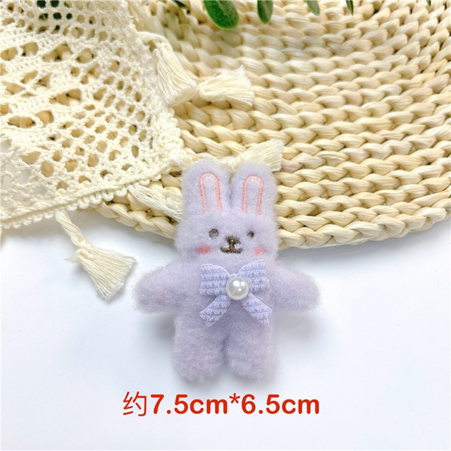 fabric cute rabbit filling cotton plush accessories brooch