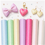 bump texture weave pattern faux leather set (7 pcs/set)
