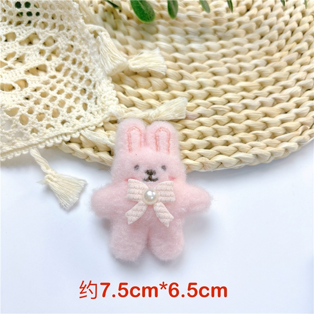 fabric cute rabbit filling cotton plush accessories brooch