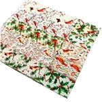 christmas cardinal series polyester cotton sliced fabric set (10 styles/set,each size:6.3*50cm)
