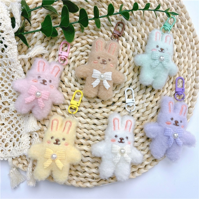 fabric cute rabbit filling cotton plush accessories brooch
