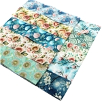 flower series polyester cotton sliced fabric set (10 styles/set,each size:6.3*50cm)