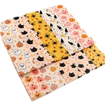 halloween series polyester cotton sliced fabric set (10 styles/set,each size:6.3*50cm)